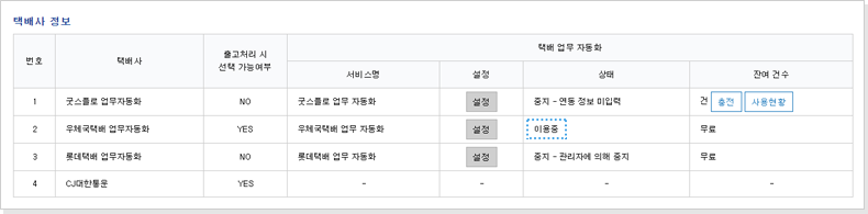 이용중